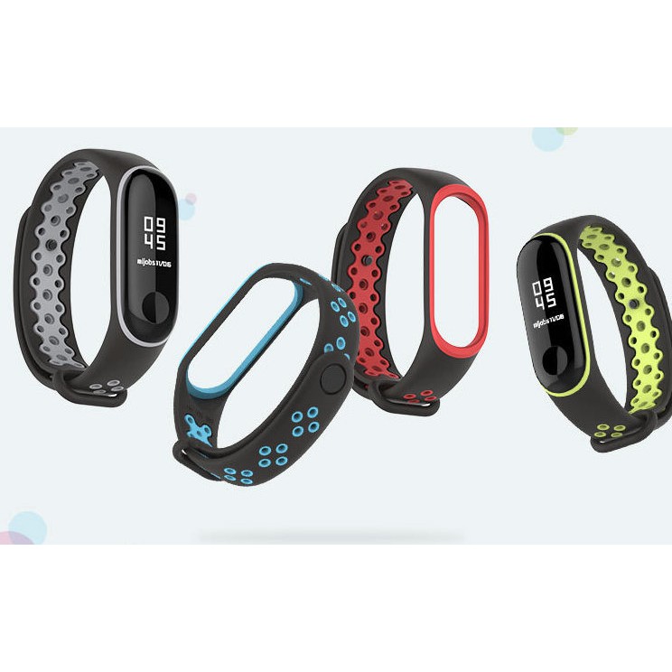 Dây Đeo Thể Thao Cho Mi Band 3/4/5/6 Mijobs Chính Hãng - Thiết Kế Cao Cấp, Đẹp, Bền Bỉ