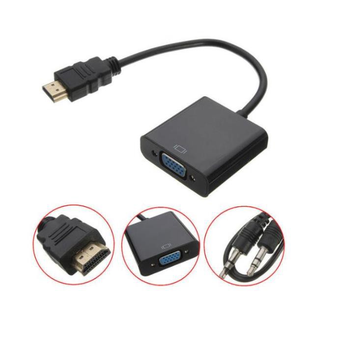 Cable chuyển từ HDMI sang VGA (có audio) - STN
