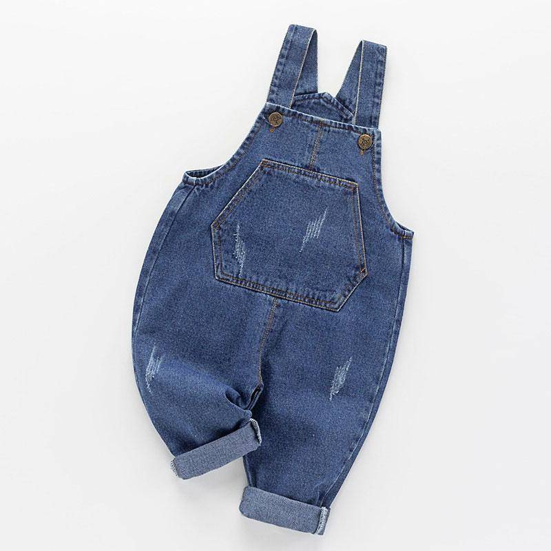 Quần Yếm Denim Phong Cách Mới Thời Trang Xuân Thu Cho Bé Trai