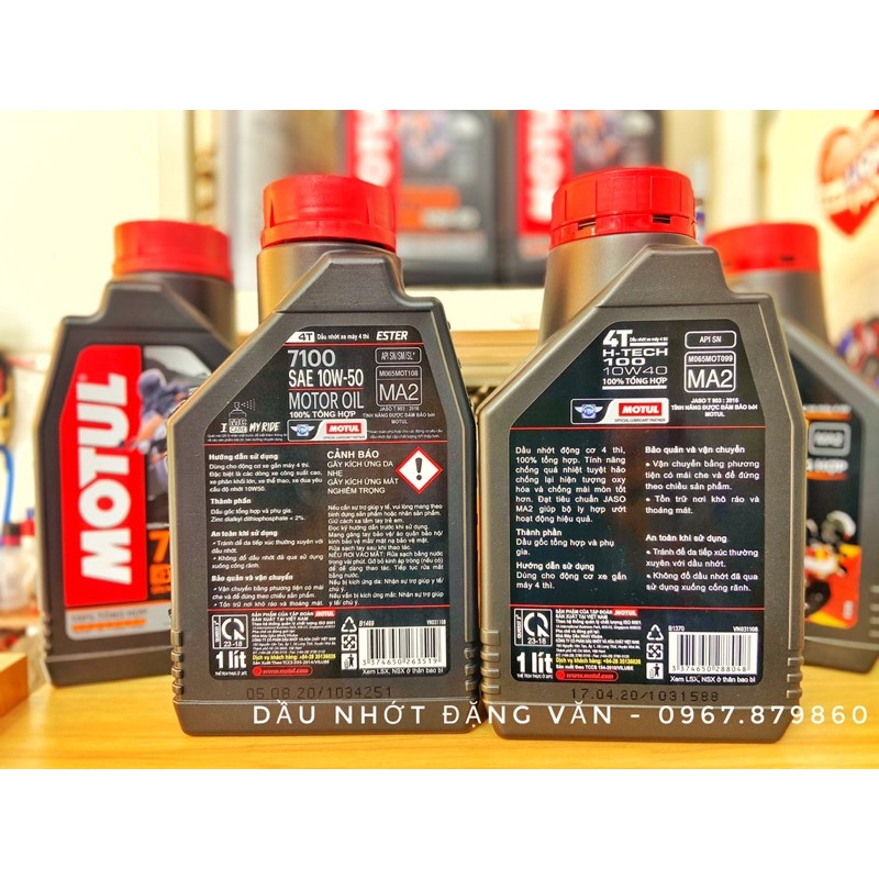 Dầu Nhớt Motul Htech 10W40/ Motul 7100 10W50 chính hãng