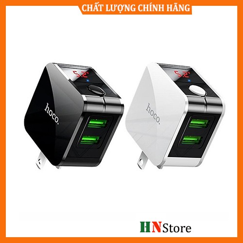 💎CHÍNH HÃNG💎 Củ Sạc Nhanh Tự Ngắt Khi Đầy Pin Hoco HK5, 2 Cổng USB 2.4A