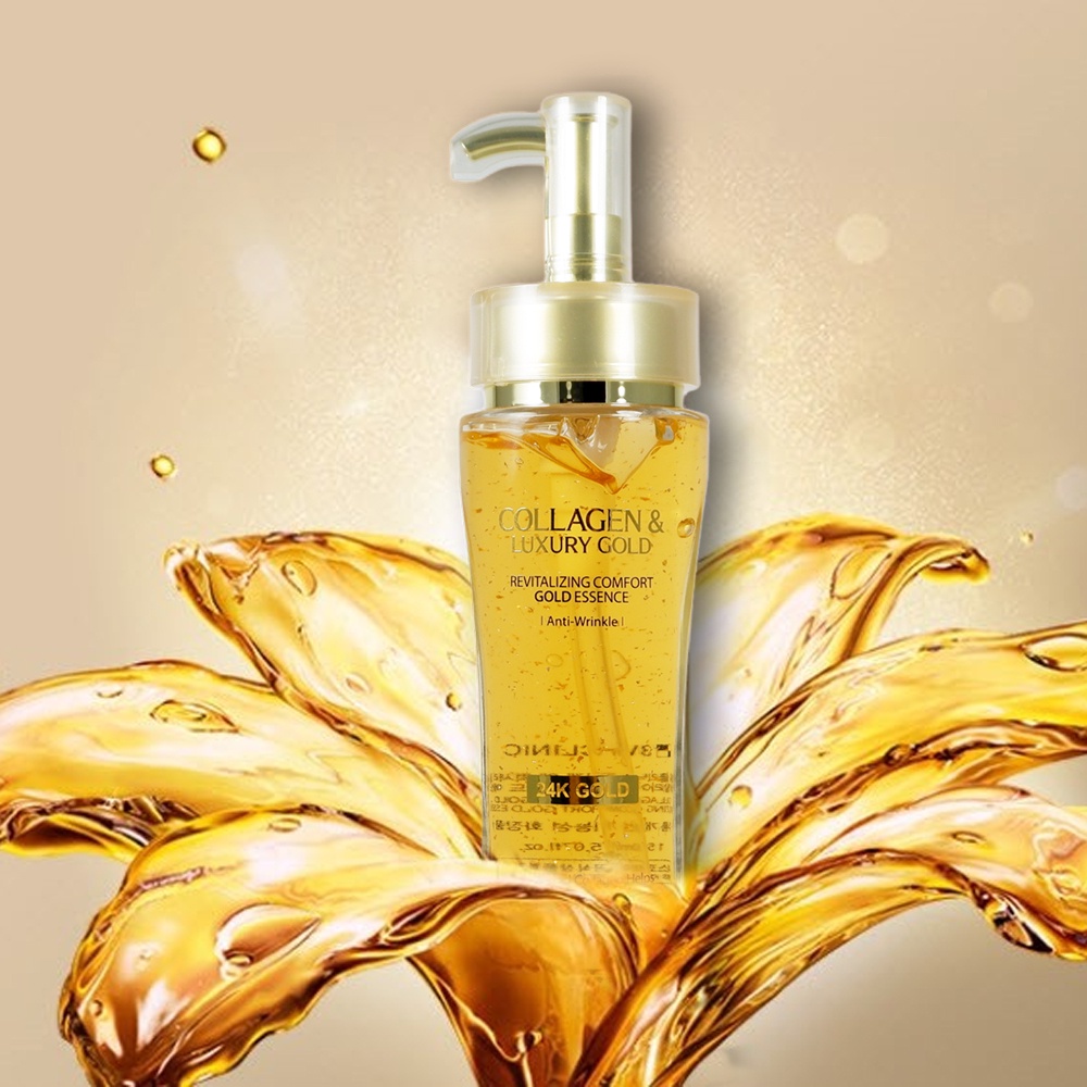 Tinh chất 3w Clinic dưỡng trắng da, chống lão hóa Collagen &amp; Luxury Gold 150ml NPP Shoptido
