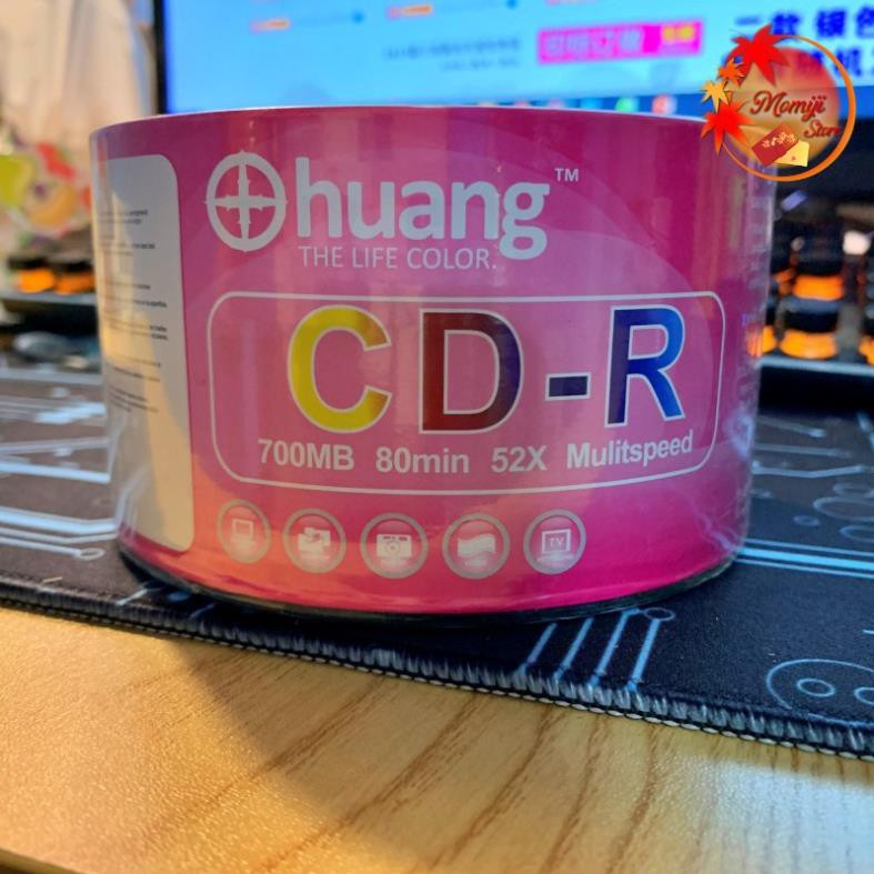 Đĩa trắng CD-R Pink Huang 700mb bán theo nhiều lựa chọn số lượng - màu hồng tím