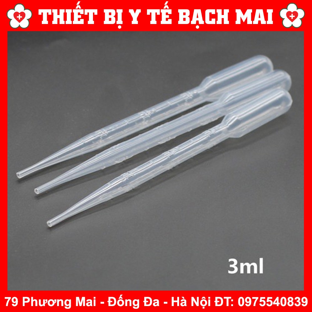 [Bịch 500 Cái] Ống Hút Nhỏ Giọt - Pipet Nhựa 3ml