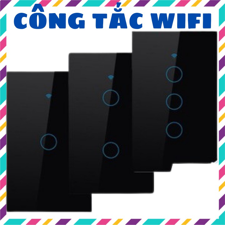 Công Tắc Wifi Smart Switch (Công Tắc Cảm Ứng Âm Tường 3,4 Kênh Điều Khiển) ,app Smart Life,TUYA