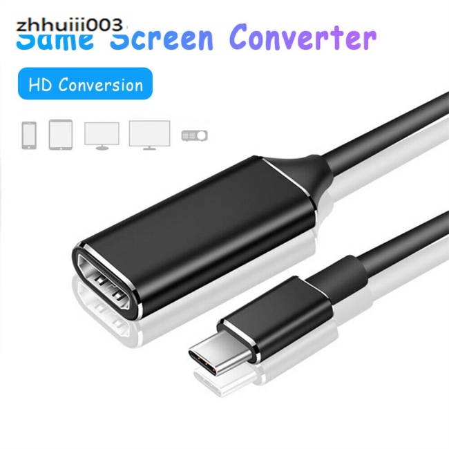 Đầu Chuyển Đổi Giắc Cắm Usb 3.1 Type C Sang Hdmi 4k Type C Hdmi-Compatible Cho Macbook Huawei
