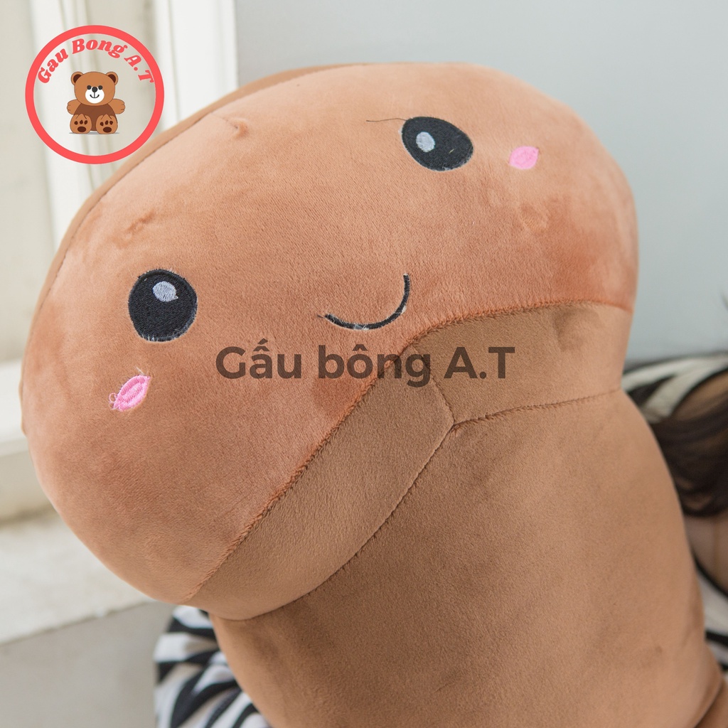 Gấu Bông Con KIU dài 1m2 Siêu To Khủng Lồ-Gối Ôm Con Kiu, thú nhồi bông con Ciu cute, kiu minoso cao cấp