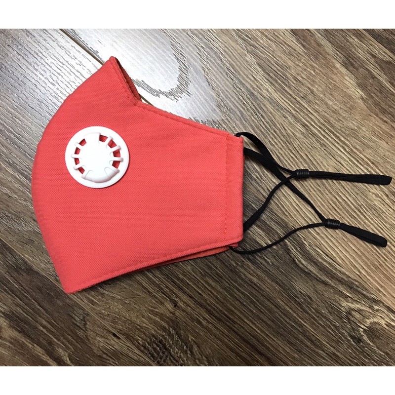 10 cái khẩu trang màu hồng cam có van thở 1 chiều