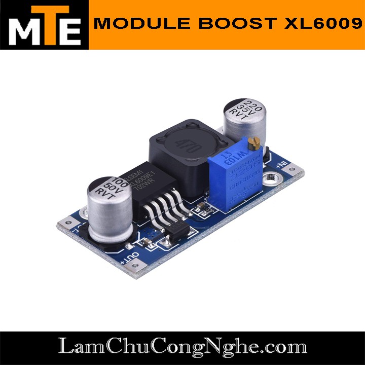 Mạch nguồn tăng áp có thể điều chỉnh XL6009 4A - Module nguồn boost