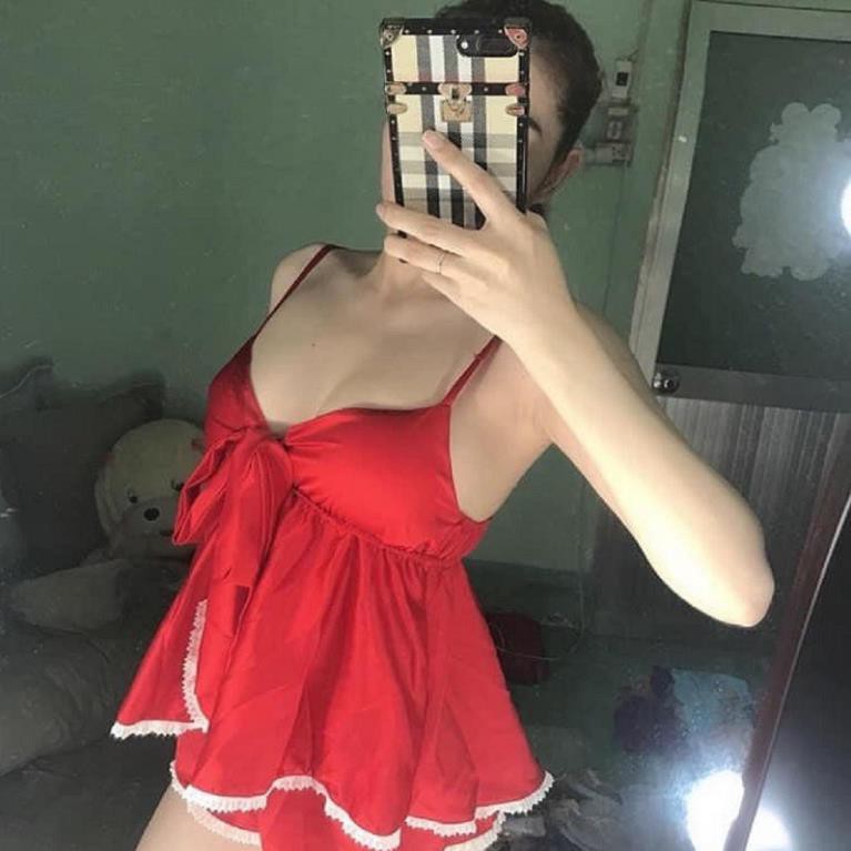 Đồ ngủ sexy❣️FREE SHIP❣️❣️ Đồ ngủ sexy lụa satin cao cấp  Freesize 40-60 kg <SALE 50%> | BigBuy360 - bigbuy360.vn