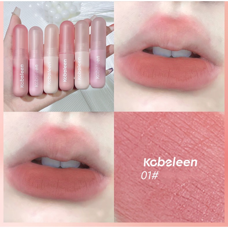 Son Lì KOBELEEN Chống Nước Lâu Phai 6 Màu Sắc Lựa Chọn