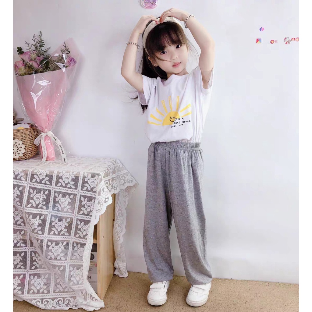Quần Cho Bé Gái Ống Rộng Sành Điệu 15-40kg, Quần Đi Học Cho Bé (hàng nhà mamikid chuẩn ống rộng, mặc dáng xòe)