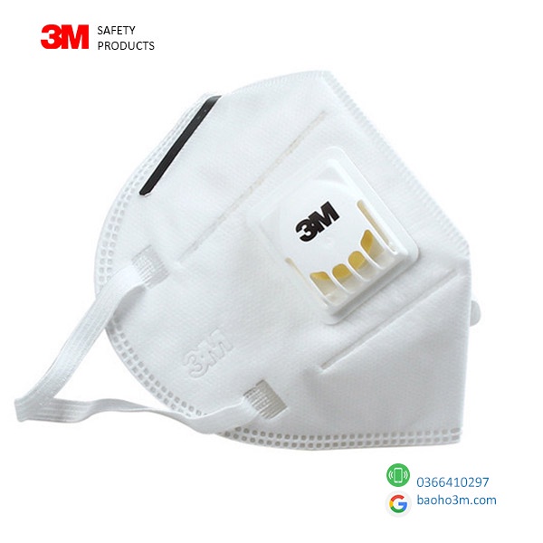 [LẺ 1 CÁI] khẩu trang 3M 9501V+quai chun đeo qua tai- tiêu chuẩn KN95 chống bụi mịn PM2.5, chống dịch | BigBuy360 - bigbuy360.vn