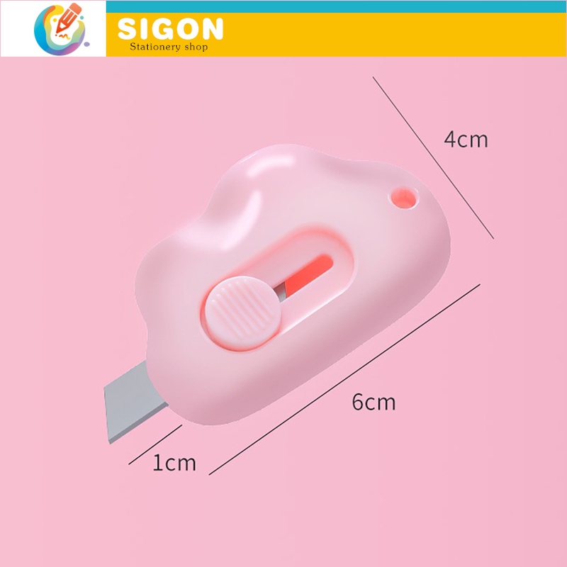 Dao DọC GiấY Dao Cắt Giấy Mini Hình Đám Mây Dễ Thương Tiện Dụng Cho Gia Đình/Văn Phòng