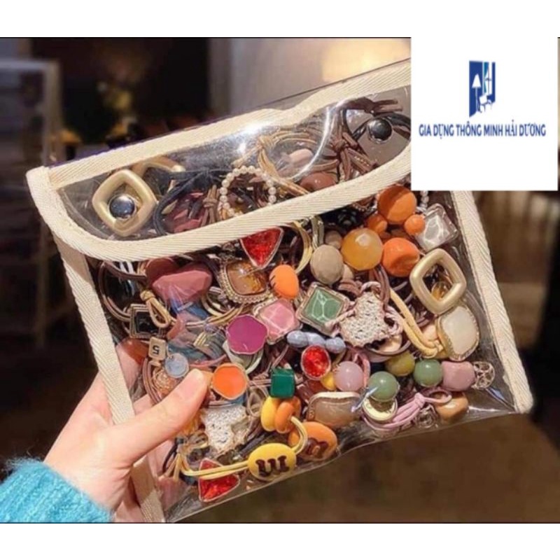 Dây buộc tóc đính đá sang chảnh nhiều hình siêu đẹp,Dây buộc tóc phong cách Hàn Quốc  ( hàng có túi)