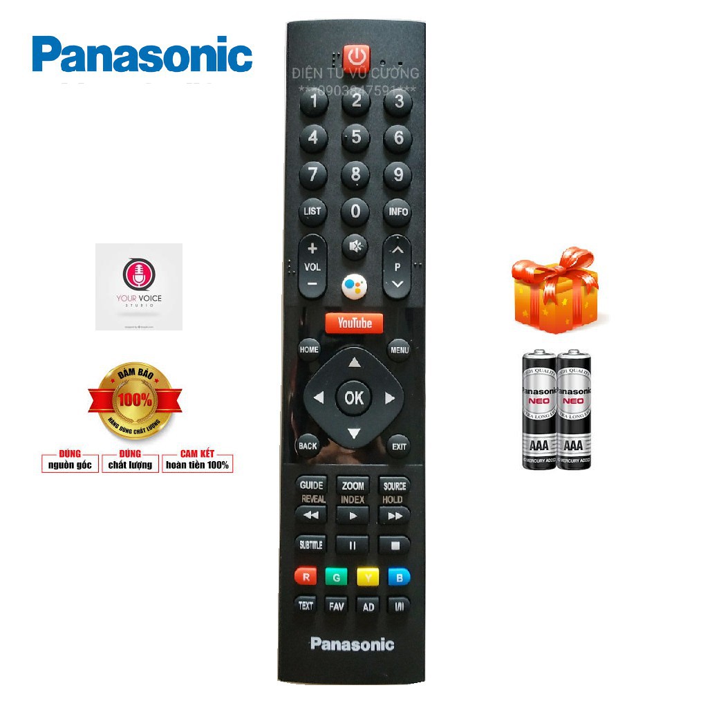 Remote điều khiển TV Panasonic voice 01