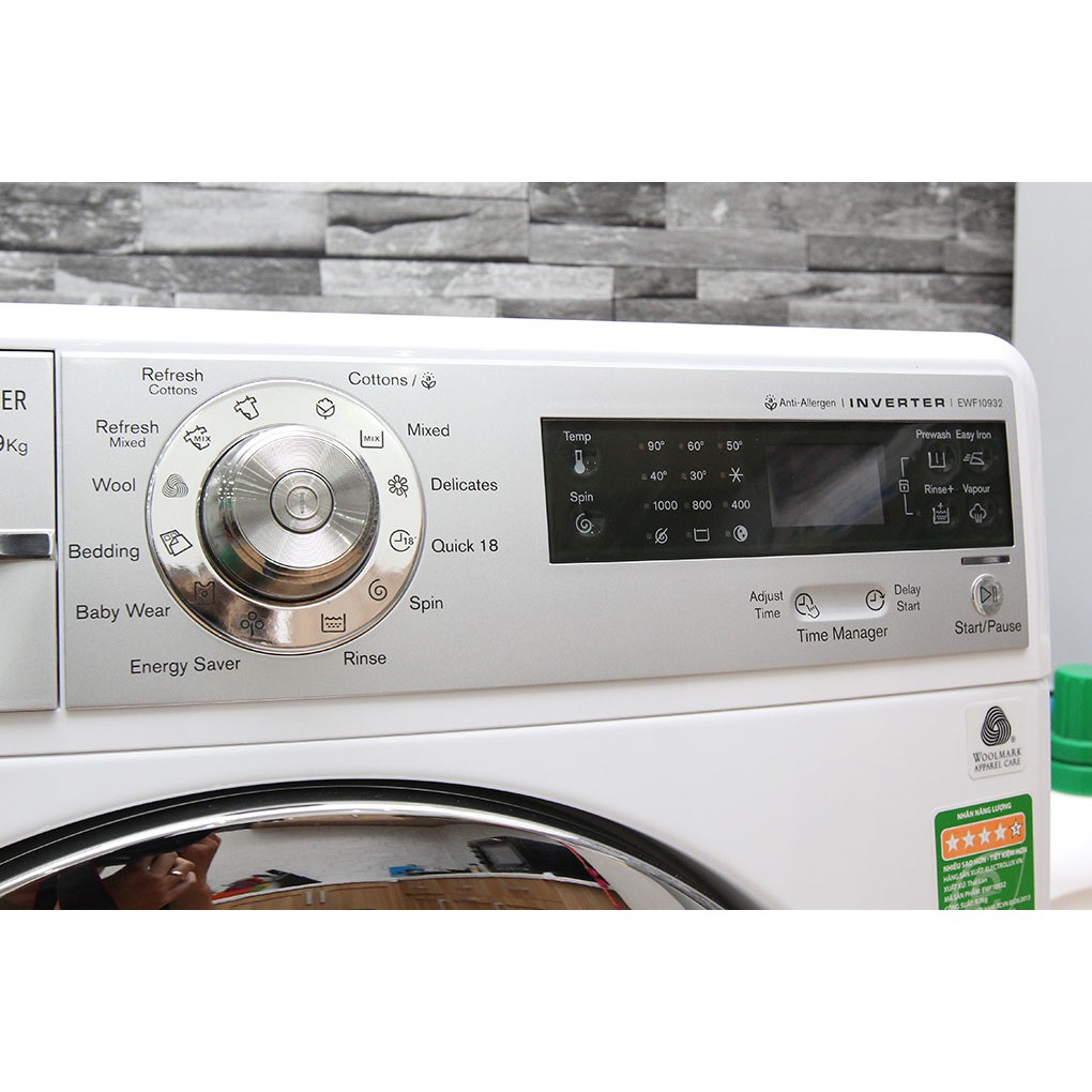 Máy giặt lồng ngang Electrolux 9kg EWF10932