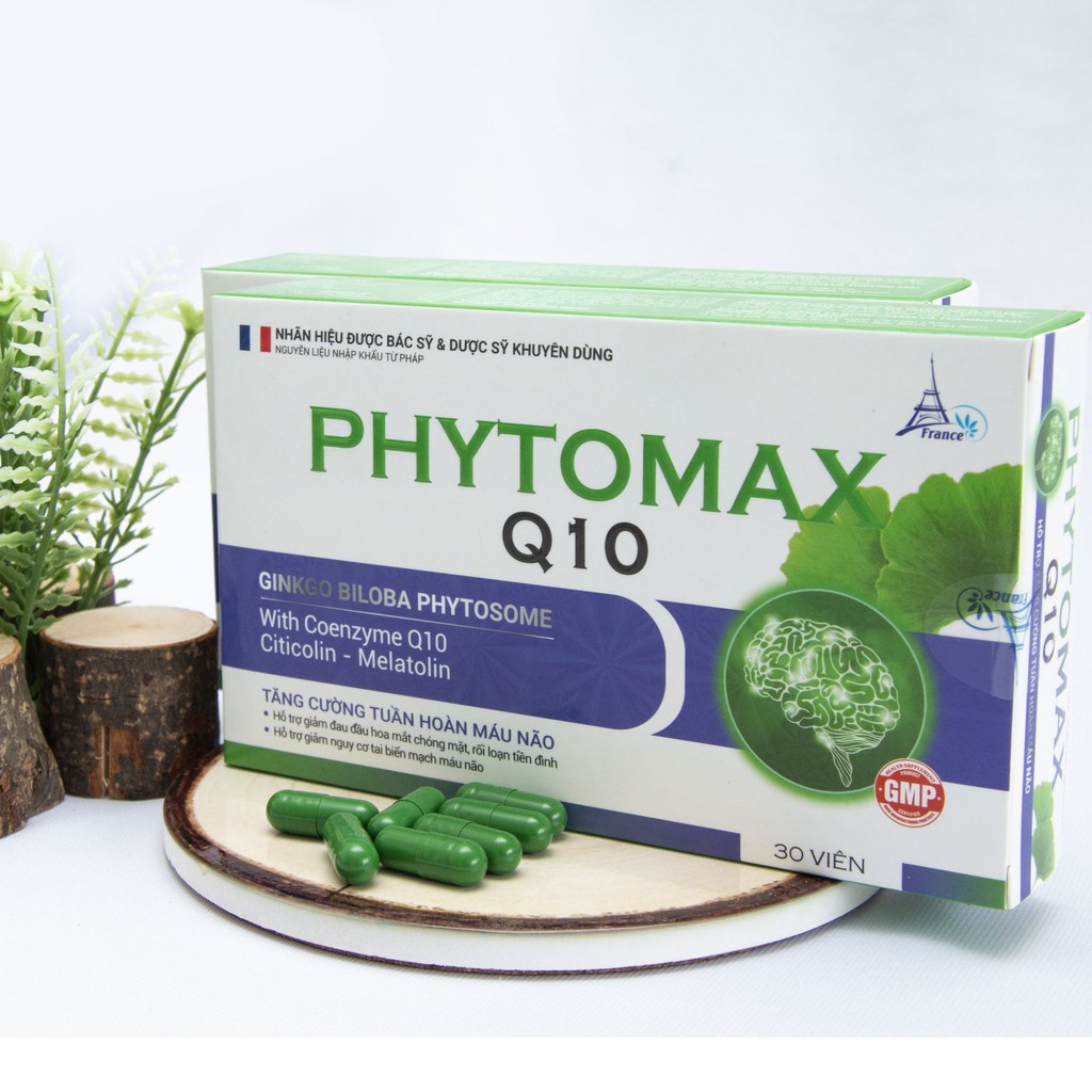 Phytomax Q10 – Hỗ trợ hoạt huyết dưỡng não (Hộp 30 viên)