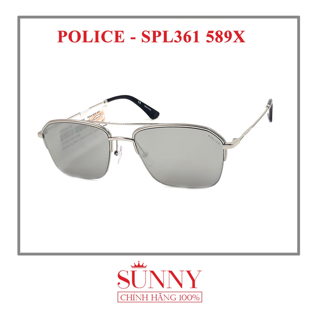 Kính mát thời trang chính hãng Police SPL361 nhiều màu, thiết kế dễ đeo bảo vệ mắt