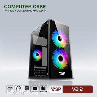 Vỏ case máy tính văn phòng/gaming vsp v212 chưa bao gồm fan case