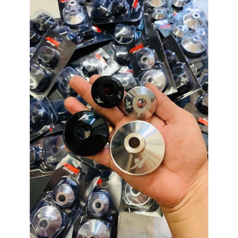 Chụp cóc bánh trước KingDrag/cục canh bánh trước nhôm CNC  lắp các dòng xe Honda/Yamaha