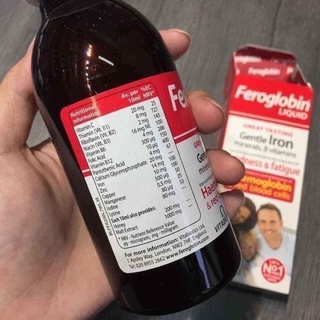 Siro bổ sung sắt Feroglobin 200ml của Anh