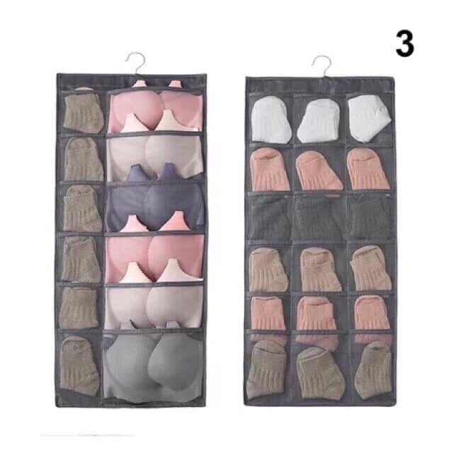 Túi treo đồ đa năng 18 ô 2 mặt siêu gọn siêu tiện lợi