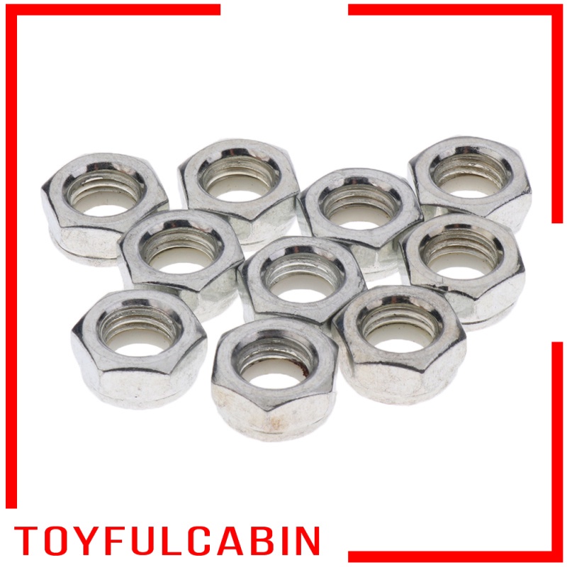 Set 10 Đai Ốc Gắn Trục Ván Trượt Đường Kính Trong 9mm