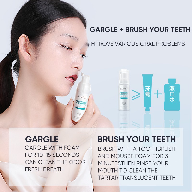 Kem Đánh Răng Baimiss Tiện Dụng Vệ Sinh Răng Sáng Bóng Hiệu Quả 60ml