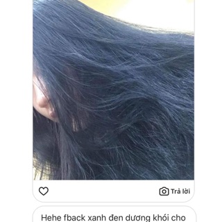 Thuốc nhuộm tóc màu  Xanh đen dương khói