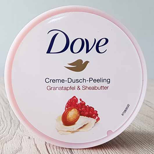 Tẩy tế bào chết body Dove Creme-Dusch-Peeling Granatafel & Sheabutter, hương lựu và bơ chống lão hóa, trắng da, 225ml