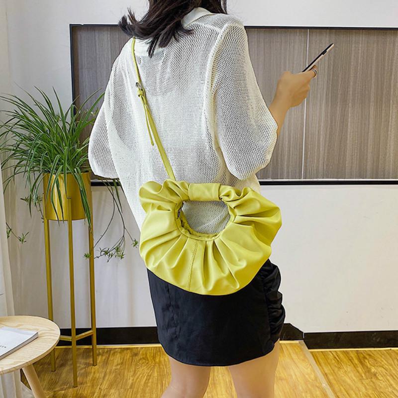 Túi xách nữ thiết kế xếp ly hình đám mây thời trang xinh xắn