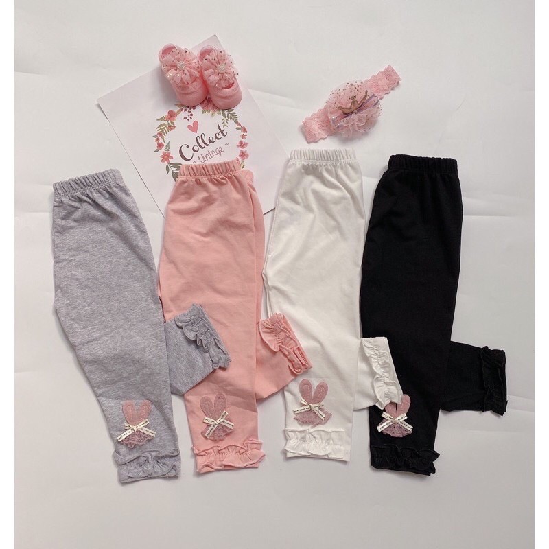 set 4 quần legging chất đẹp cho bé