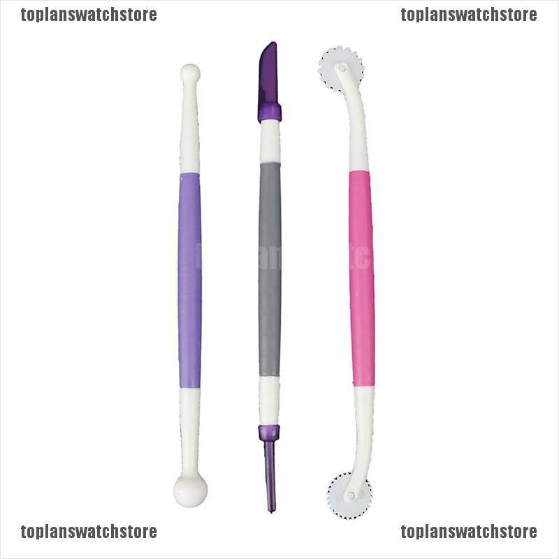 Set 3 Bút Tạo Hình Hoa Trang Trí Bánh Kem Tiện Dụng