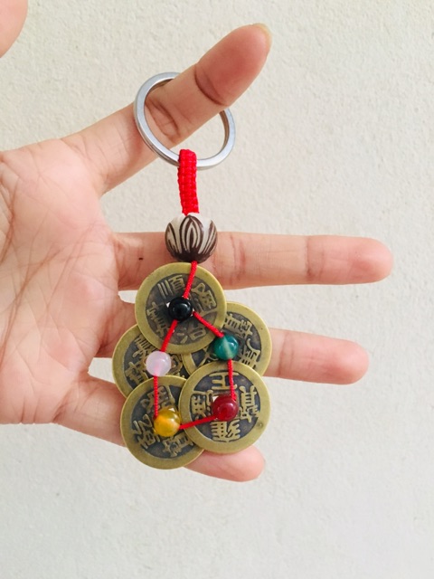 Móc khóa xâu Tiền xu Ngũ đế