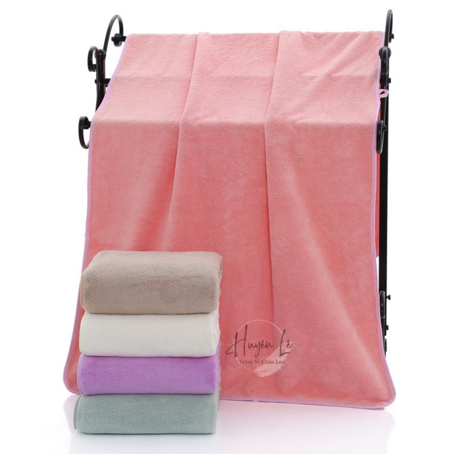 Khăn tắm lông cừu lớn Hàn Quốc 100% cotton kt 70x140cm chất bông siêu mềm mịn thấm nước cực nhanh