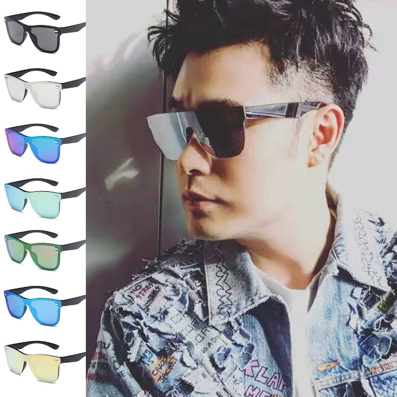 Kính Mát Gọng Vuông Chống Tia Uv400 Phong Cách Retro Cho Nam Và Nữ