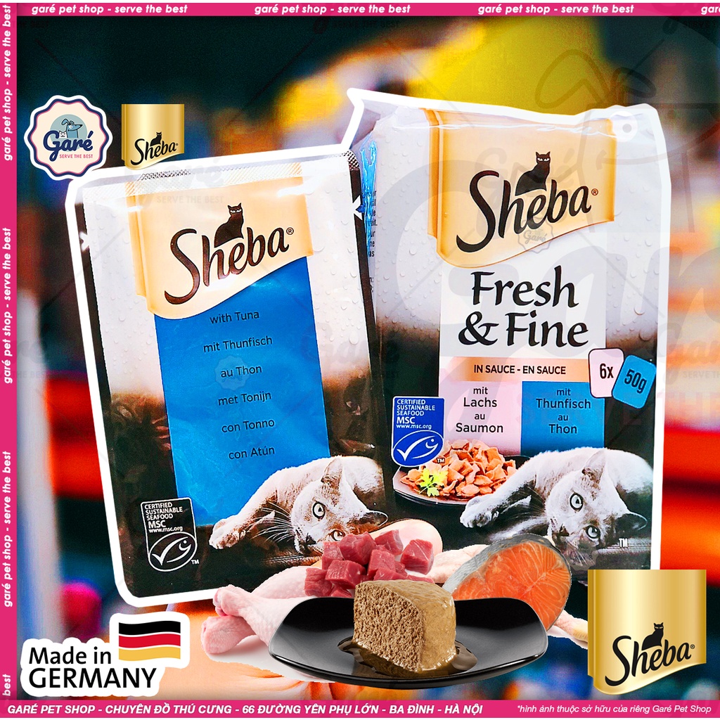 Pate Đức cho mèo Sheba Fresh &amp; Fine tươi ngon không thể chối từ cho Mèo nhập Đức Garé Pet Shop