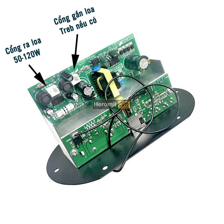 Mạch loa kéo Crow Bluetooth HiFi 50-120W