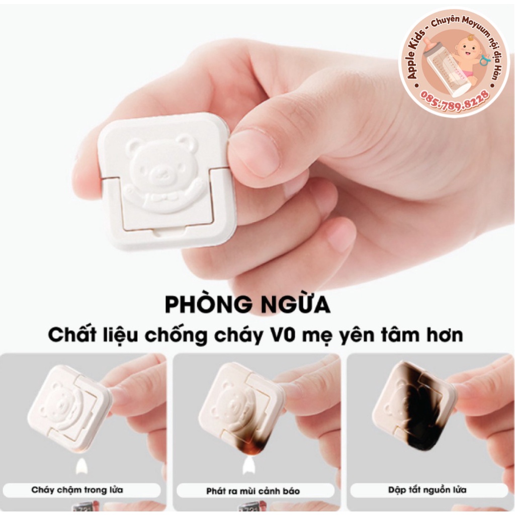 Nút Bịt Ổ Điện Chống Giật 2 Chân 3 Chân Cao Cấp Nhỏ Gọn Chắc Chắn Bảo Vệ An Toàn Cho Bé