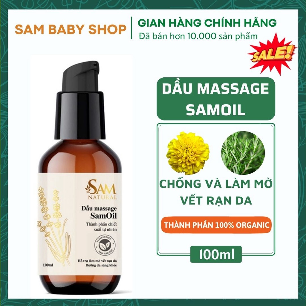 Dầu rạn da cho bà bầu - Ngăn ngừa và làm giảm rạn da khi mang thai Samoil. Dầu dưỡng da, kem rạn da 100ml