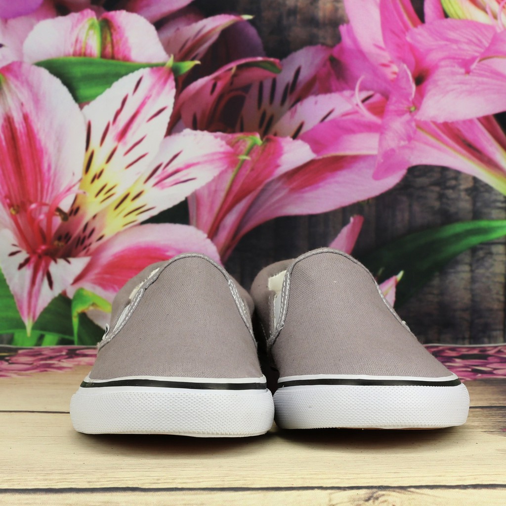 Giày lười Slip on VS1 Nữ xám nhạt