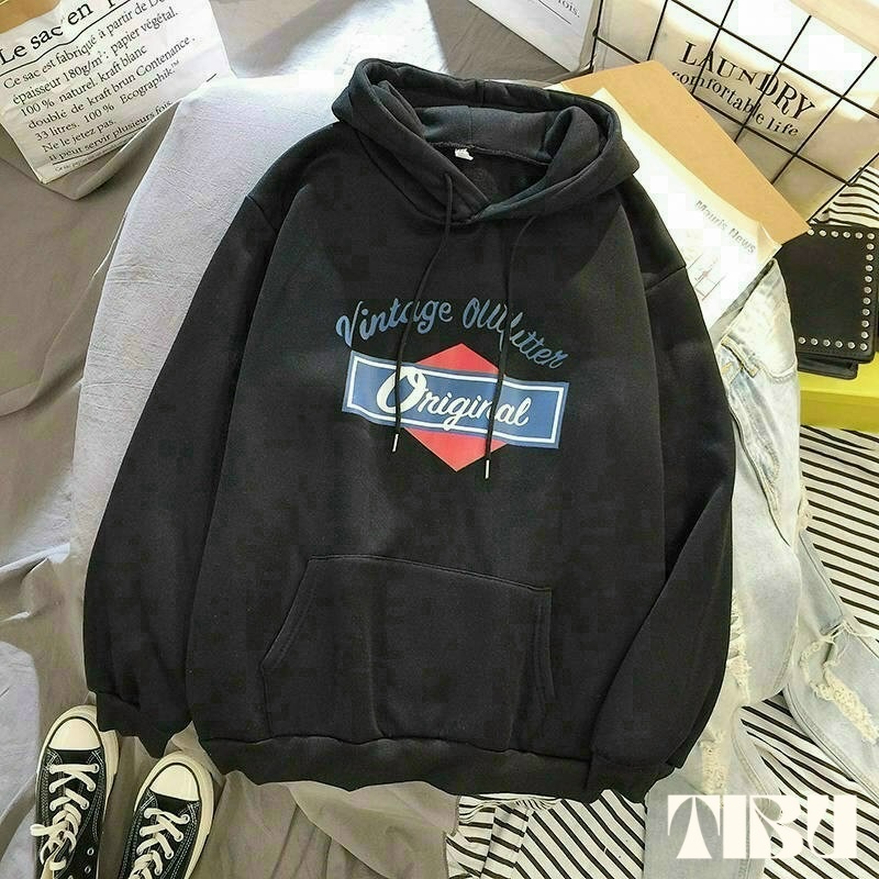 Áo Khoác Hoodie Nỉ Có Mũ Form Rộng original TIBU, Nhiều Màu Unisex Nam Nữ Ulzzang