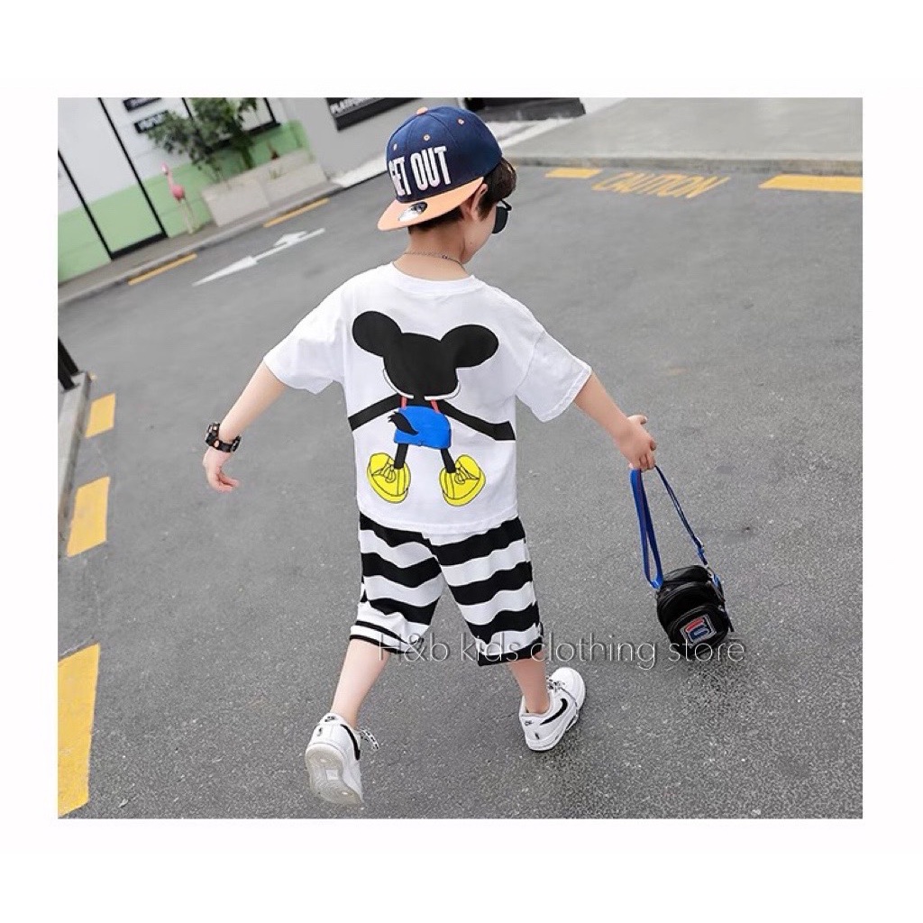 SIÊU PHẨM - SÉT BÀN TAY HÈ CHO BÉ TRAI QUẦN LỬNG cotton 4c size 7-20kg