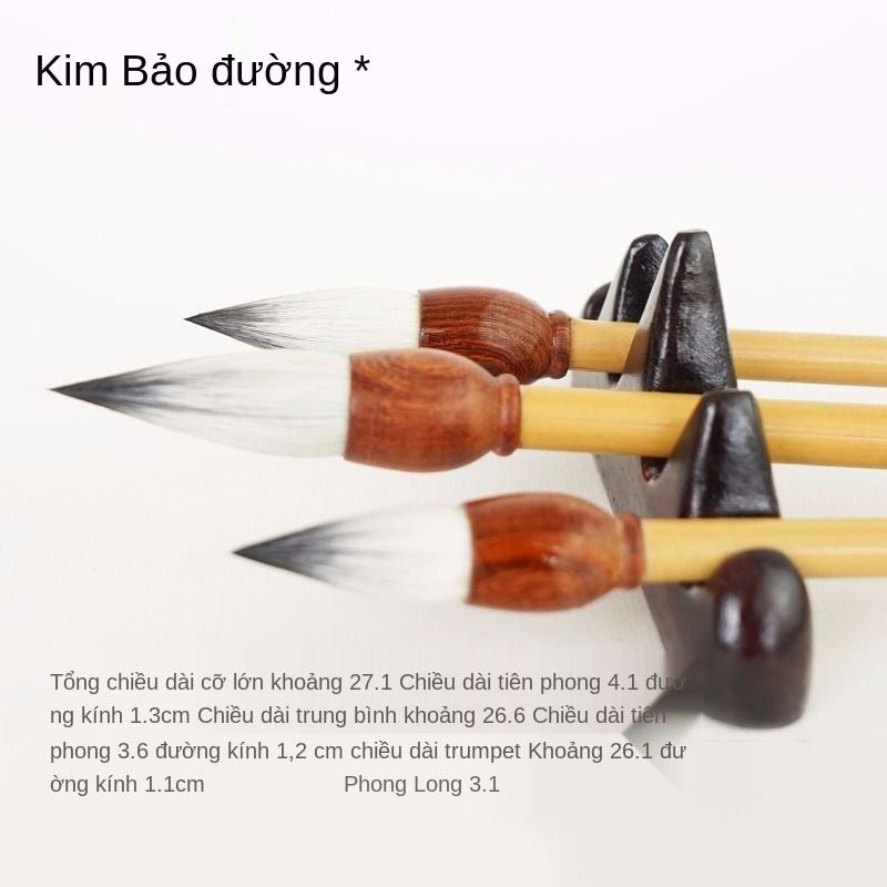 Shanlian Jinbaotang Brush Set Jianhao Cal Thư pháp Thông thường Chữ viết chính thức Trung Quốc Tranh Hoa mẫu đơn Màu