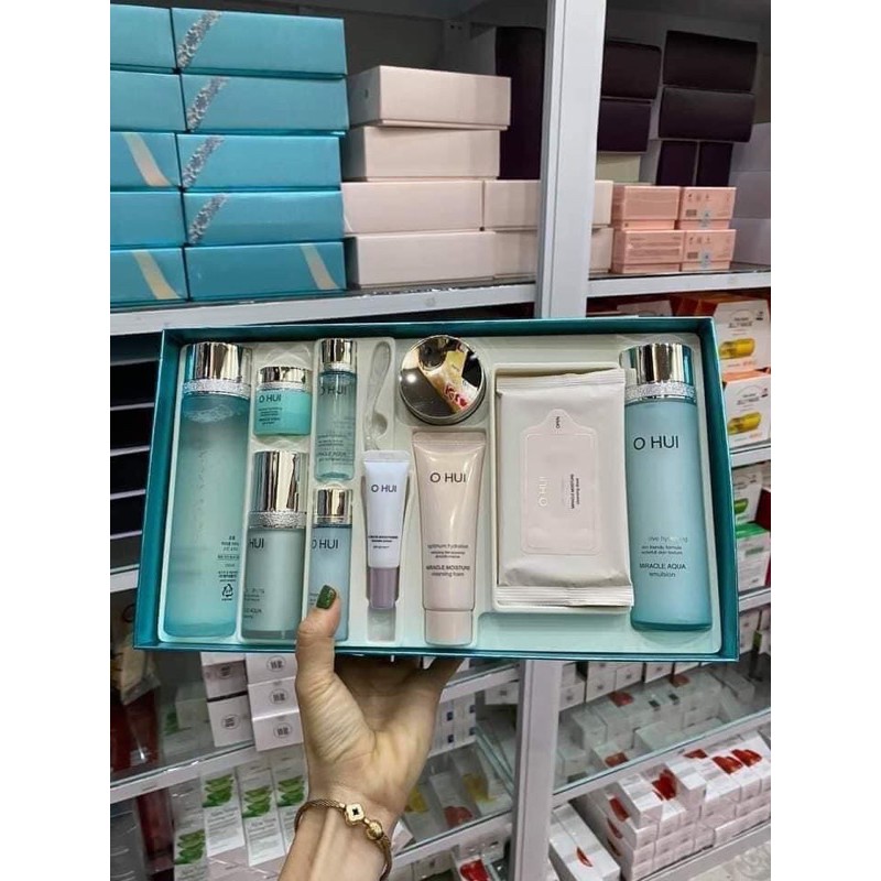 Bộ Dưỡng Cấp Nước  Ohui Xanh- Ohui Miracle Aqua 410ml