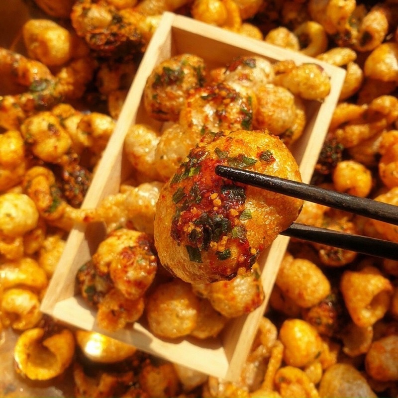 Da heo tỏi ớt sa tế chiên giòn siêu ngon (đóng hũ 150g)