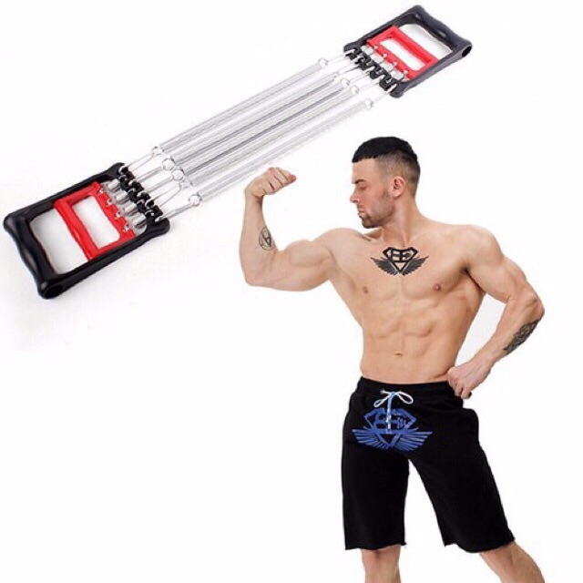 Dây Kéo Lò Xo Tập Cơ Bụng 5 Sợi ,có đạp chân