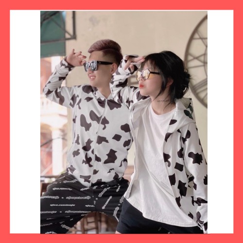 Áo trống nắng,áo khoác nắng hoodie bò sữa nam nữ trẻ trung năng động,vải co dãn thoáng khí. | BigBuy360 - bigbuy360.vn