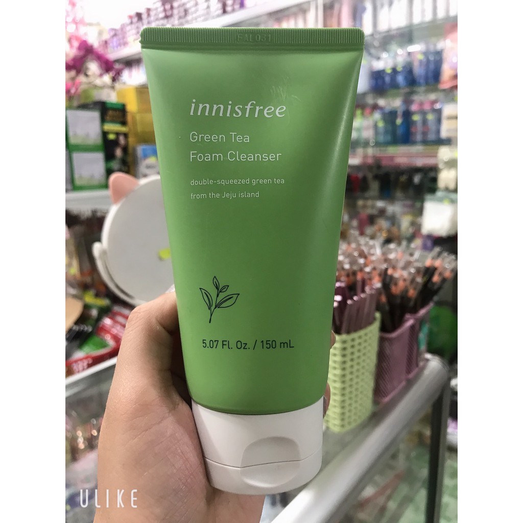 sữa rửa mặt INNISFREE trà xanh+táo+tro núi lửa 150ml [chính hãng 100%]
